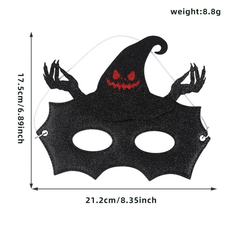 Halloween Half Face Mask Bat Skull Spider Demon Eye Cover Costume Accessory Party Decoration