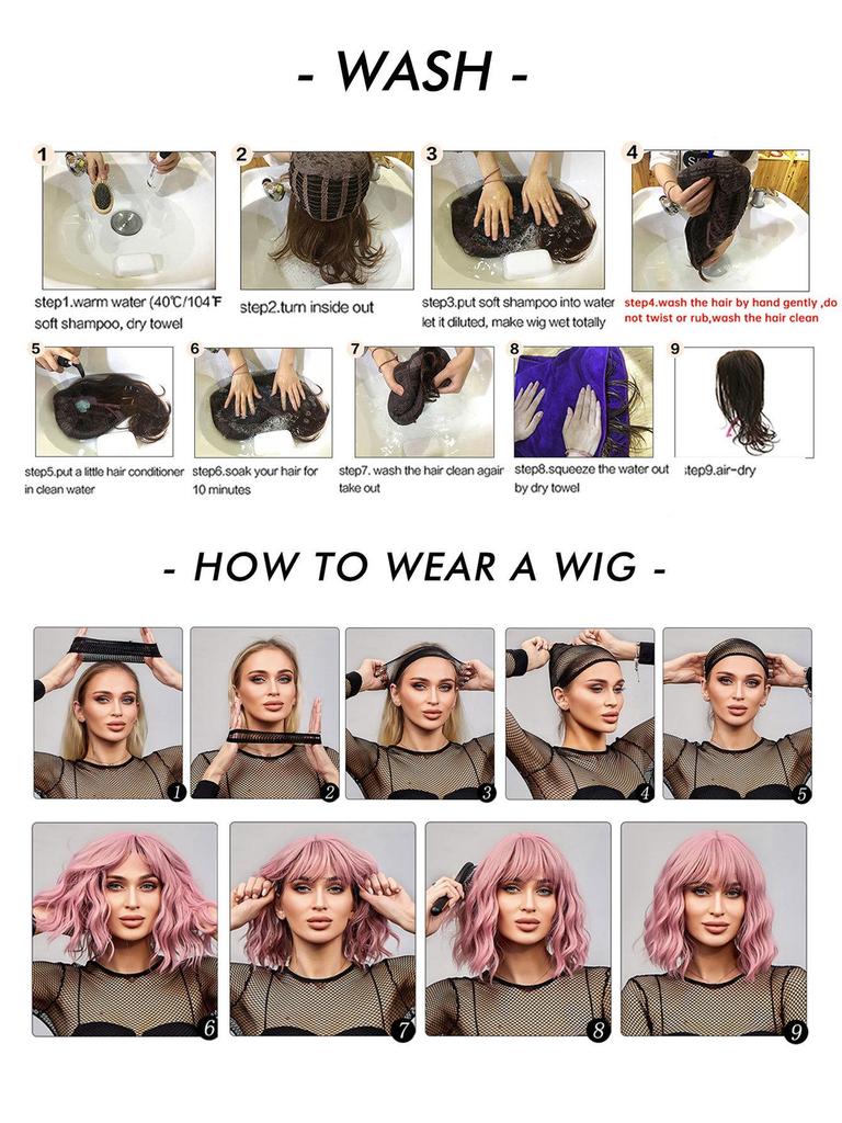 Europäische Cosplay-Perücke - Damen Vollkopf Große Welle, Farbset für Weihnachtsfeier-Kostüm
