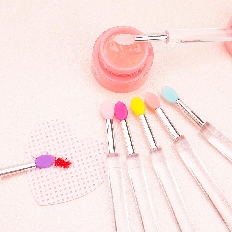 Portable Dustproof Silicone Lip Brush with Lid - Multitool for Lipstick and Lip Balm