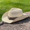 Big Brim Straw Hat Women's Outdoor Sunscreen Sunshade Beach Hat Western Cowboy Hat Men's Mountaineering Travel Tibetan Hat Wide Brim