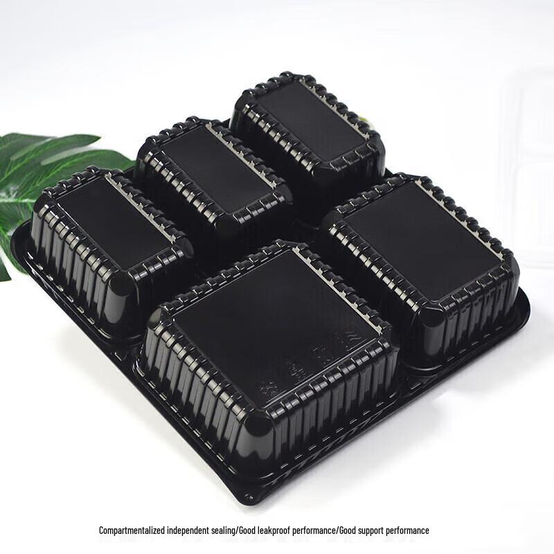 HUIHUADU Disposable 5-Compartment Meal Prep Containers