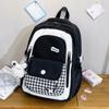 Schoolbag Schoolbag Female Korean High Value Ins New Dopamine Contrasting Color College Style Primary and Secondary School Students 1-1 Grade Backpack