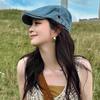 Retro Denim Newsboy Cap Adjustable Forward Flat Hat, Casual Versatile Face Slimming Artist Beret Hat for Men Women