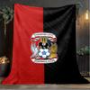 1PC Coven-try Football Club Crest Printed Soft Flannel Blanket Throw for Adult Bedroom Living Room Sofa Camping Travel Fan gifts Christmas Gifts