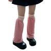 Campus Style Leg Warmers Gothic Ruffle Long Socks Leggings Gaiters Autumn Winter Flare Cuffs Ankle Heaps Socks