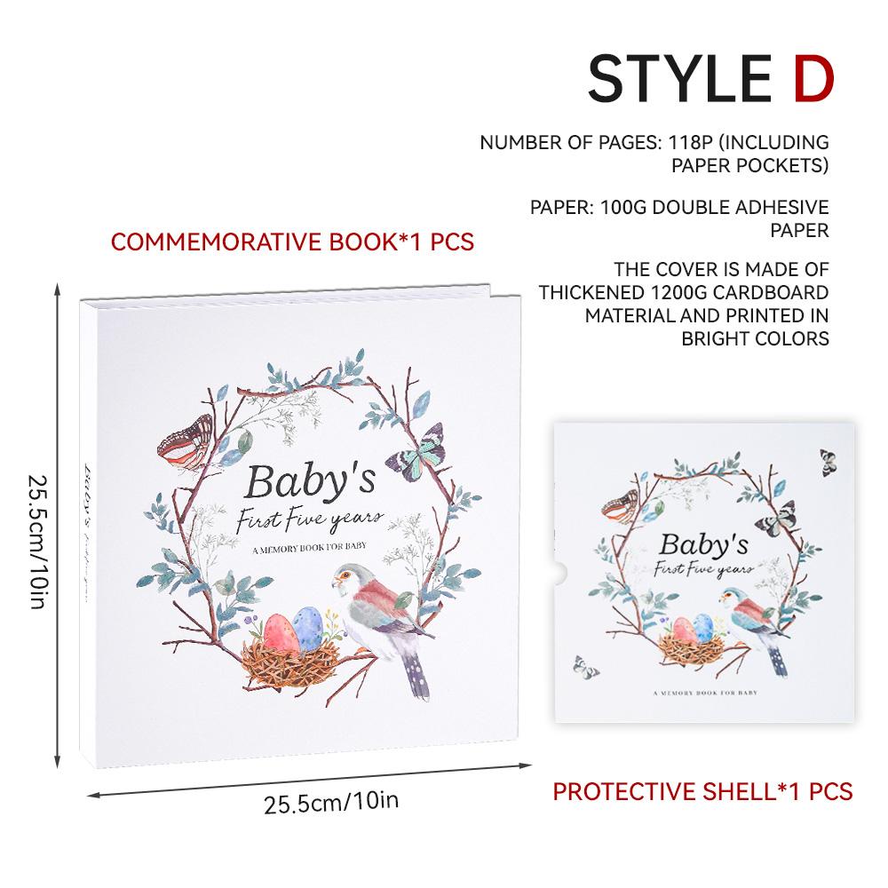 10inch DIY Photo Album Writable Collection of Children Growth Photos Baby Memory Book Scrapbook Growth Diary For Boys Girls