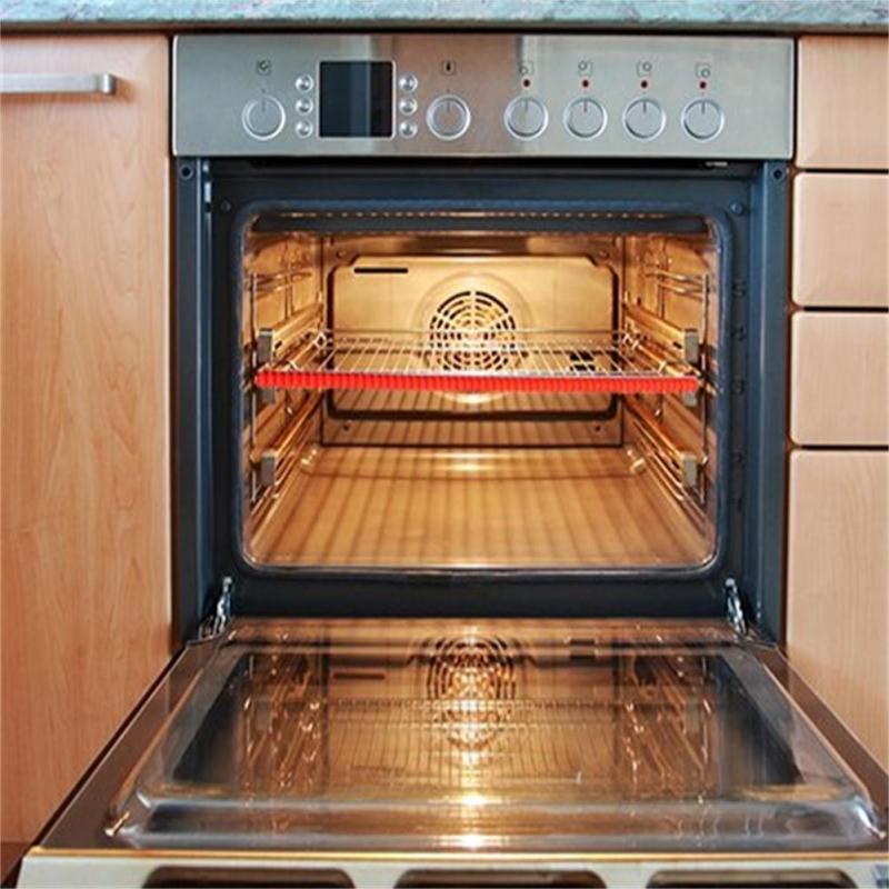 2Pcs/Set Heat Resistant Silicone Oven Rack Guard Edge Protector, Anti-Burn Safety Cover for Oven Shelves, Practical Kitchen Bakeware Accessory