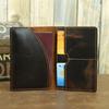 Ethnic Style Crazy Horse Leather Passport Holder Wallet