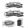Corner Shower Rack Stable Bathroom Organizer for Home 5pc