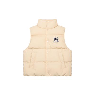MLB Down Vest Unisex Light Sand Brown 3ADVV0136-50SAL