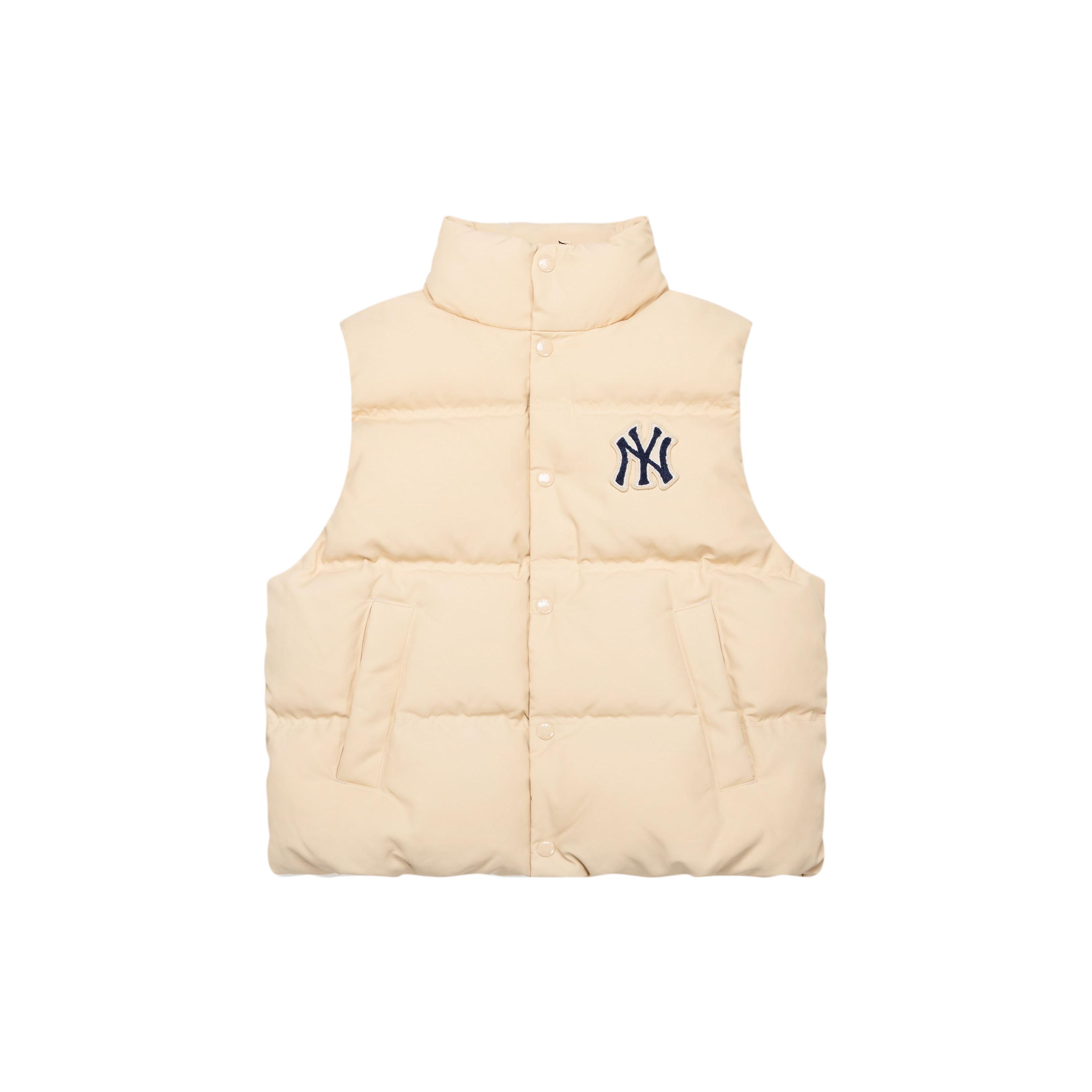 MLB Down Vest Unisex Light Sand Brown 3ADVV0136-50SAL XXL