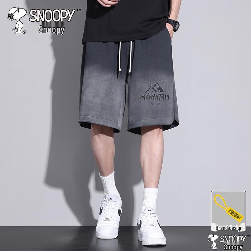 Snoopy Men s Casual Summer Loose Fit Shorts L