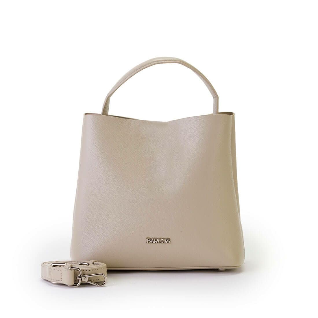 

Barcos Adjustable Shoulder Studs at the Bottom for Beige One-Handle Handbag/Shoulder Bag, 2-Way, Women s, Crossbody/Shoulder Bag, Strap, бежевий