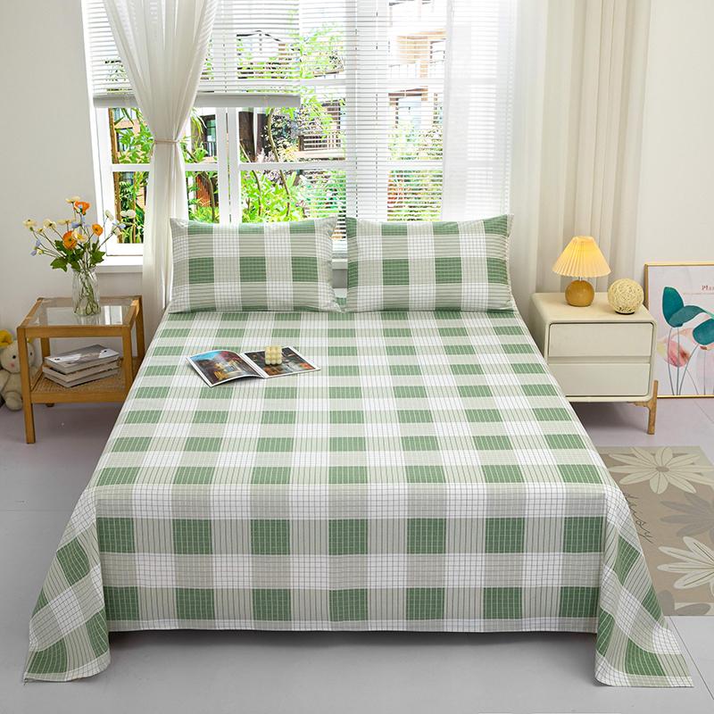 Cotton Thickened Bed Sheet 1pc Plant Flowers Printed Single Double Top King Sheets Pure Cotton Single Size Kids Bed Linen