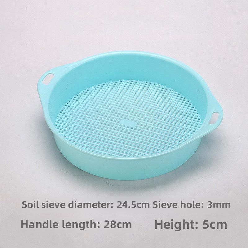 Thickened Plastic Soil Sieve: Gardening Tool for Filtering Soil, Sand, and Seedlings