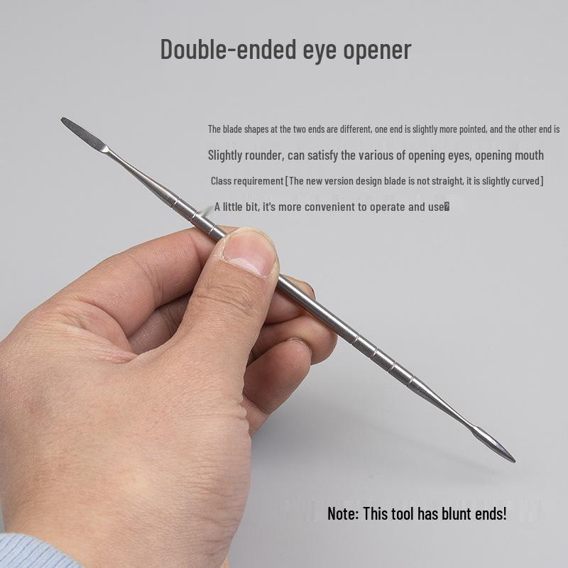 Ultra-Leichter Modellierton Set: 6 Werkzeuge aus Edelstahl für DIY Polymer- und Plastilinmodellierung