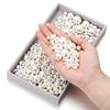 10-300Pcs 4-30mm White ABS Imitation Pearl Half Hole High-gloss Beads for DIY Necklace Earrings Pendants Jewelry Making Supplies
