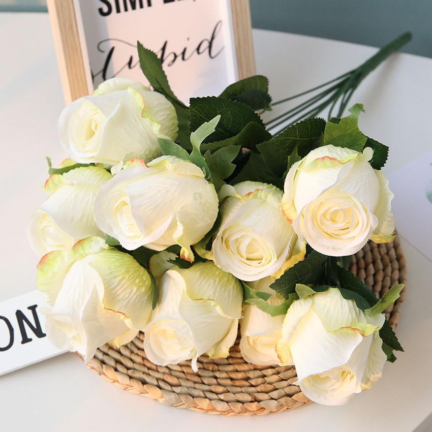 Artificial Rose Bouquet Home Decor With Elegant Silk Flowers For Weddings And Parties