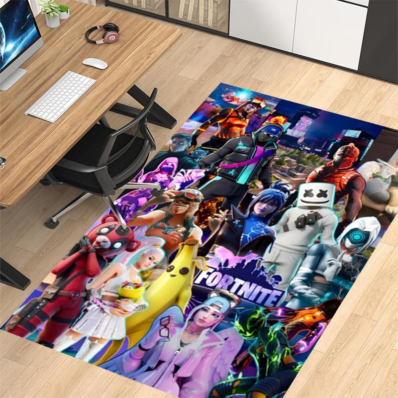 Fortnite Printed Carpet, Rug for Office Chair Living Room Bedroom Kitchen Room Decor Gifts.