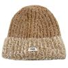 Cat Brother Korean Style Knit Hat: Color Block Plush, Warm Wool, Women's Large Head Circumference