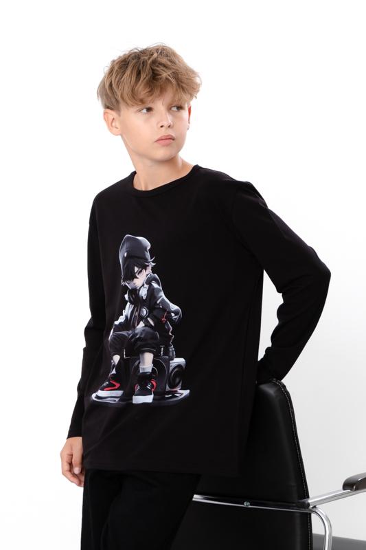 

Толстовка (хлопчики) – Аніме-принт, Бавовна та Лайкра, Повсякденний, Будь-який сезон, 6363-036-33-1-4 HC 140 чорний