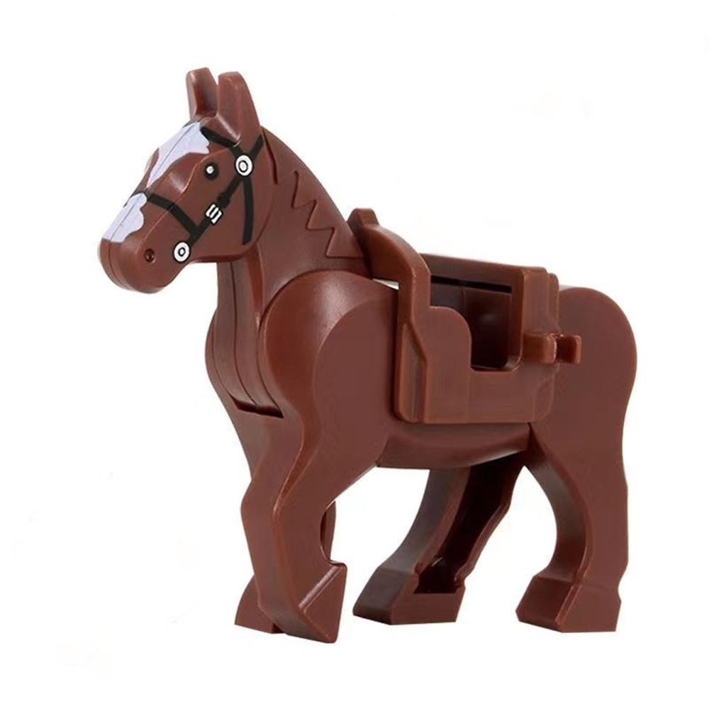 

Средневековая армия Военная повозка Боевой конь Сборка MOC DIY Модель Строительные блоки Кирпичики Детские игрушки Рождественский подарок