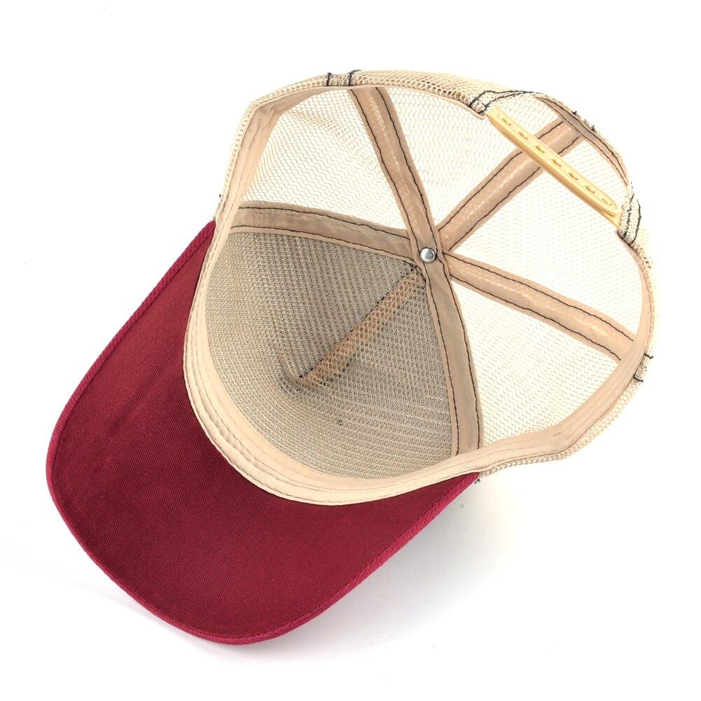 Snapback Baseball Cap For Men And Women Outdoor Mesh Visor Caps Unisex Hip Hop Trucker Bone Casquette With Pig Embroidery Patch
