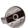 2PCS Metal 6mm/8mm Universal Silver Gas Stove Control Knobs Adaptors Oven Switch Cooking Surface Control Locks