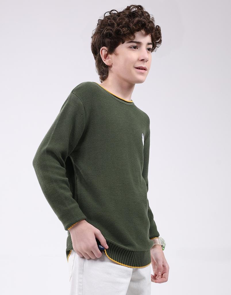 Monte Carlo Boy's Round Neck Full Sleeve Pullover