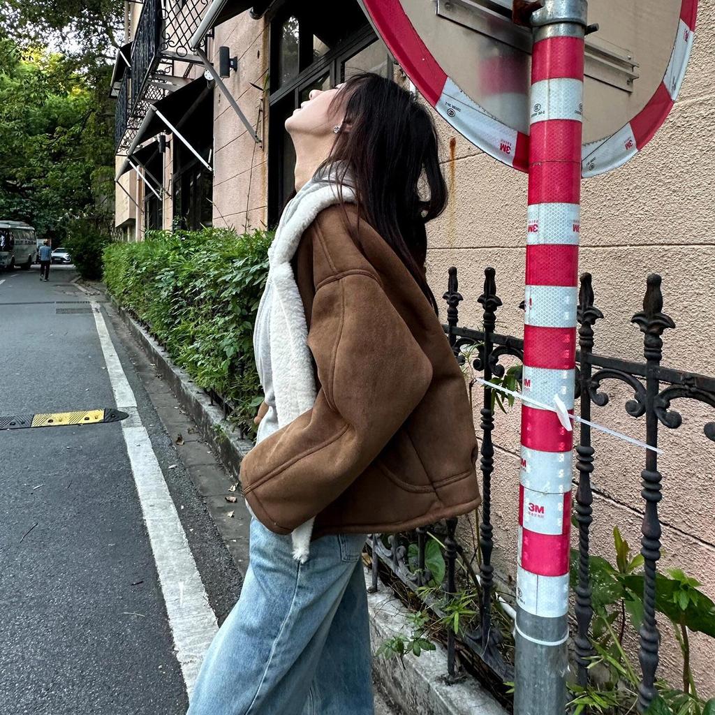 Xu Yan Women's Eco-Friendly Lamb Wool Winter Coat – Upgraded Style