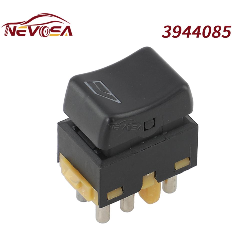 1PC 3944085 Power Window Switch For Volvo Truck FH12 FL FH16 FM12 5P Single Button 1347063 1307898 24V 3944085