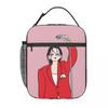 Cartoon Fashion Girl Insulated Lunch Bags for School Office Sport Car Portable Cooler Thermal Bento Box Women Children