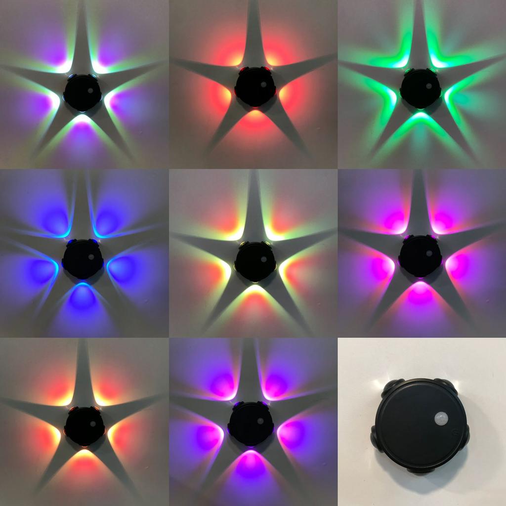 1PC RGB Rechargeable Cat Eye Ambient Light Motion Sensor Night Light Magnetic Wall Lamp for Bedroom Hallway Stairs Decor