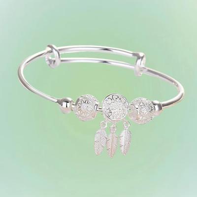 TikTok Trendy Dream Catcher Bangle: Fashionable Three Lifetimes Bracelet
