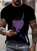 Men's T-Shirt Anime Samurai Girl 3D Print T Shirt Fashion Men Women Loose Casual Top Japanese Korean Style Street Trend Tee