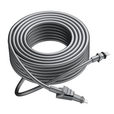 75FT 23 Metry Kabel Satelitarny Miedziany Rdzeń Gumowa Obudowa IP68 Przedłużacz Satelitarny do Płaskiego