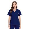 Women's Hand Washing Clothes Set, Oral Clinic Operating Room Nurse Uniform, Short-sleeved V-neck Top