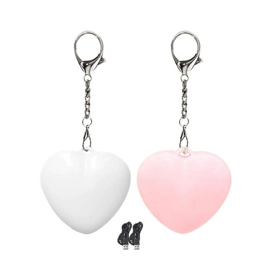 2/3/5Pcs Sensor Light Touch Sensing LED Light Rechargeable Mini Flashlight Heart Shape Handbags Wallets Keychain
