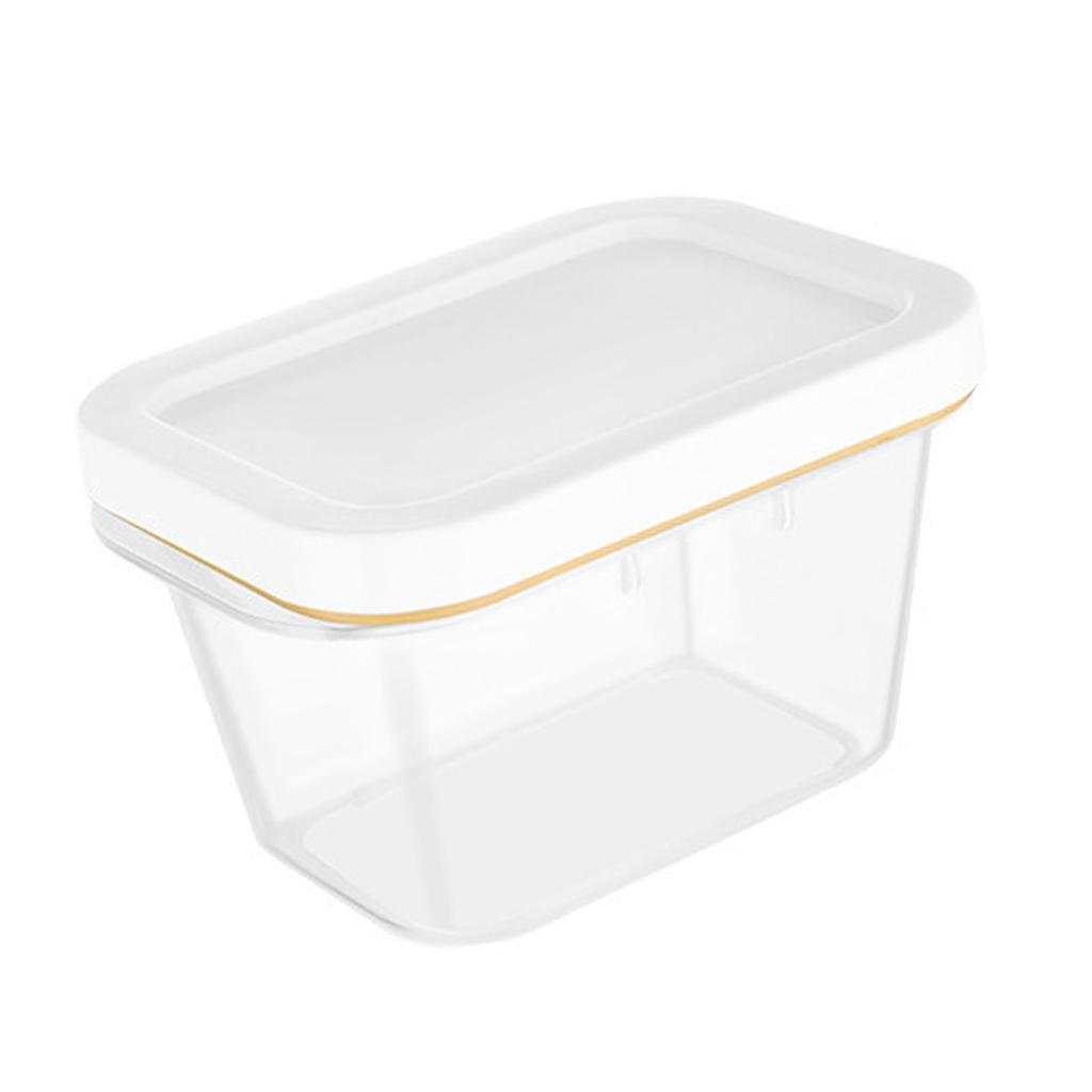 Butter Storage Box with Lid Stainless Steel Cutter Freshness Keep Food Container for Refrigerator