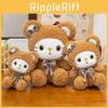 Bowknot Bear Little Cat Cartoon Plush Toys Soft Fill Doll Children Gift Birthday