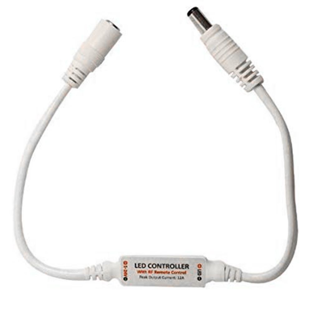 11 Key RF Remote Controller, DC 5-24V Mini Dimmer Switch Wireless RF Remote Control Single Color LED Strip Light for 3528 5050 LED Strip