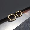 G23 Titanium Piercing D Shape Segment Ring Clicker Ear Cartilage Tragus Helix Lip Nose Hoop Half Ring Jewelry 16G 8/10/12/14mm