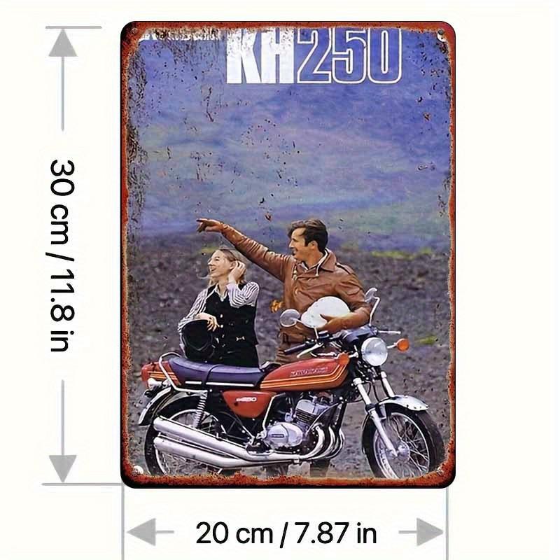 

Vintage Motorcycle Tin Sign Retro Iron Wall Art for Bedroom Bar Garage Outdoor Decor Perfect for Room Decor Perfect 20x30cm（7.8x11.8inch）