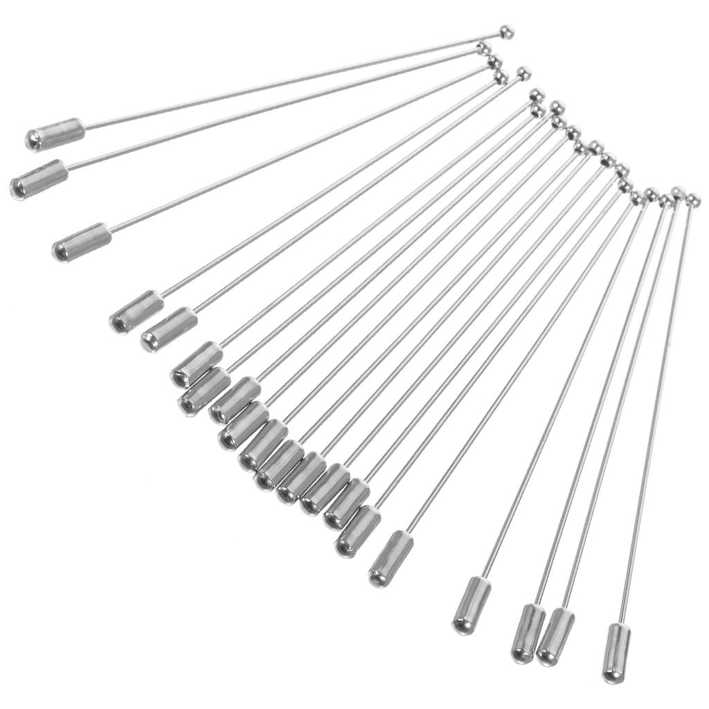 20Pcs Ball Head Pins Brooch Sticks Corsage Pins Metal Boutonniere Pins Stick Pins For Craft Sewing Accessories Pin Supplies
