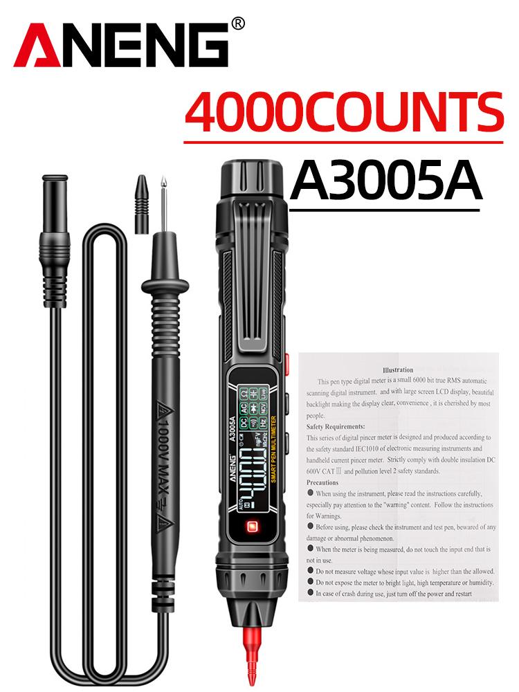 

A3005a/b Multimetro Detections Тип ручки True Rms Meter Мультиметри Ручка Auto AC/DC Voltage Voltage Instant Testers Detector Tools A3005A