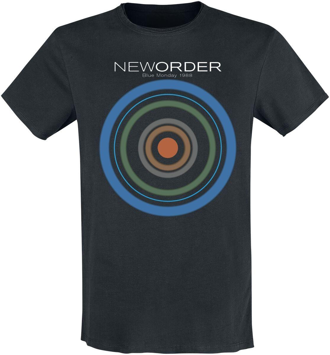 Blue Monday New Order T-Shirt Herren Damen Vintage Metal Rock Band Grafik-T-Shirt 100% Baumwolle Sommer Streetwear Oberteil S bunt