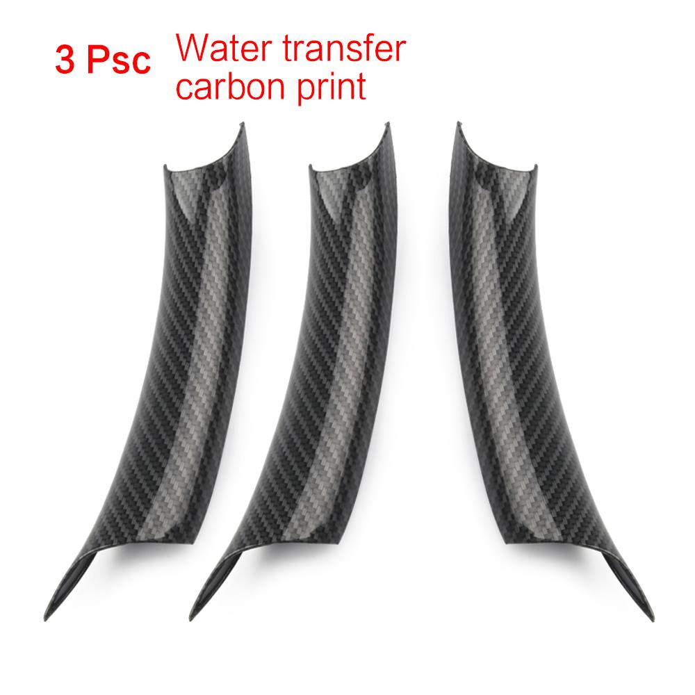 Carbon Fiber Car Interior Door Pull Handle Inner Panel Trim Cover Fast Install With Seconds For BMW X5 X6 E70 E71