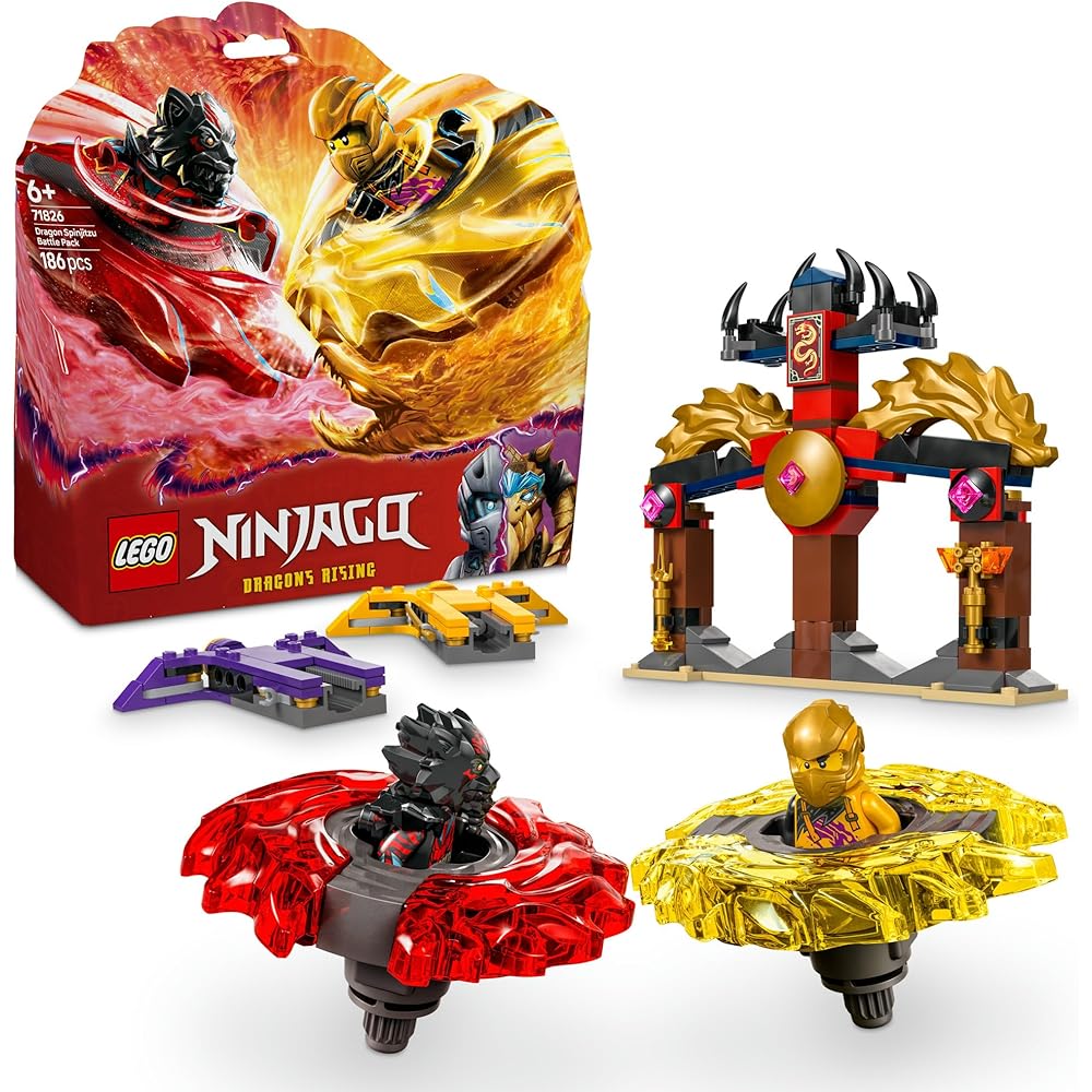 

LEGO Ninjago Dragon Spin Battle Pack Toy Building Blocks Educational Gift for Kids Ages 6-9