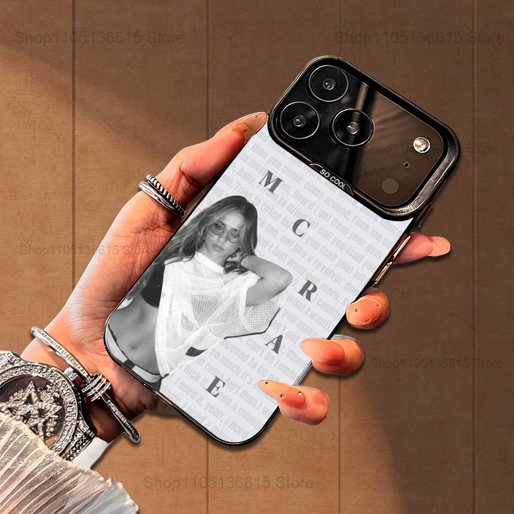 

Singer T-TATE M-McRae Phone Case For iPhone 16,15,14,17,13,12,11,Mini,Pro,SE,XS,MAX,Black Matte Silicone Cover iPhone12
