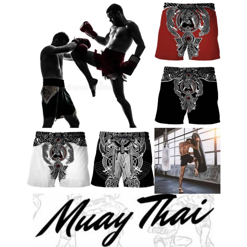 Boxing Shorts Pants 3D Print Fighting Training Wolf Unisex Men Women Quick Dry Fitness Gym Sport Workout Casual Streetwear